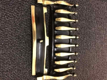 Photo of free Brass & black Gas Electrical fire fret front grate (Heaton Mersey SK4) #2