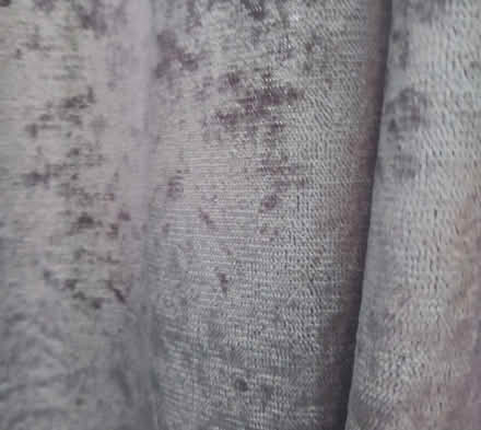 Photo of free 2 PAIRS 66x54 Silver Velvet Curtain (St. Albans) #1