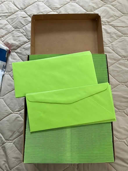 Photo of free Green Business Size Envelopes (NE Lakewood) #1