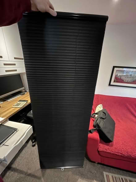 Photo of free 2x IKEA Black “concertina” blinds (Hertford SG14) #1
