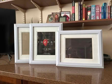 Photo of free 11x14 wooden frames with mats (Old Palo Alto) #1