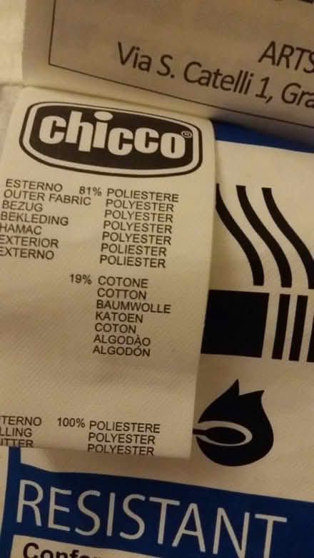 Photo of free Mattress cover for Chicco Next to Me Crib (College Town GU47) #1