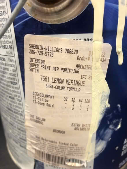 Photo of free Gallon of pale yellow paint (Madison Valley) #2
