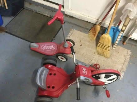 Photo of free Radio flyer tricycle and scooter (Andover, near Indian Ridge) #1