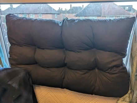 Photo of free Large cushions (4x grey & white, 2x XL black) (Littledale S9) #3