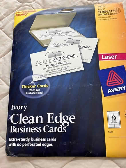 Photo of free Avery Business Card Templates (NE Lakewood) #2