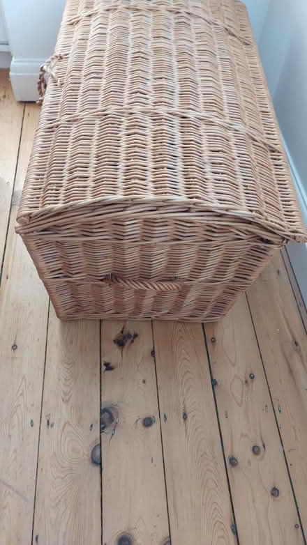 Photo of free Large wicker basket/blanket box (North Abingdon OX14) #3