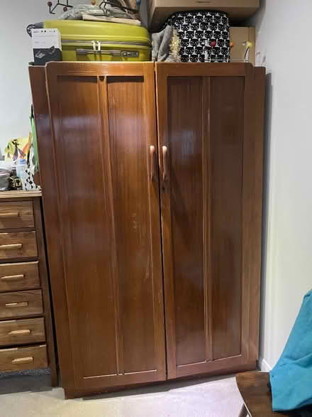 Photo of free 1940s double wardrobe solid wood with veneer (St Margarets TW1) #3