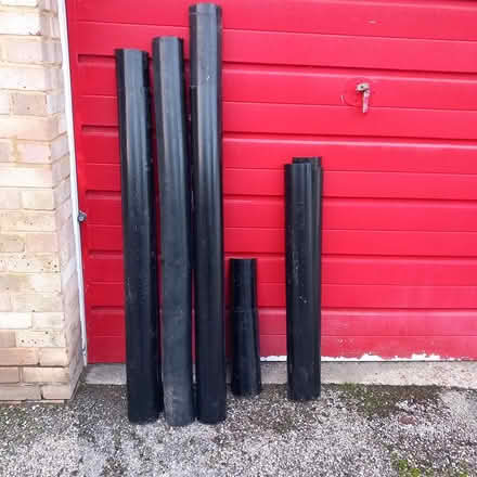 Photo of free Black plastic guttering (Worcester Park) #1