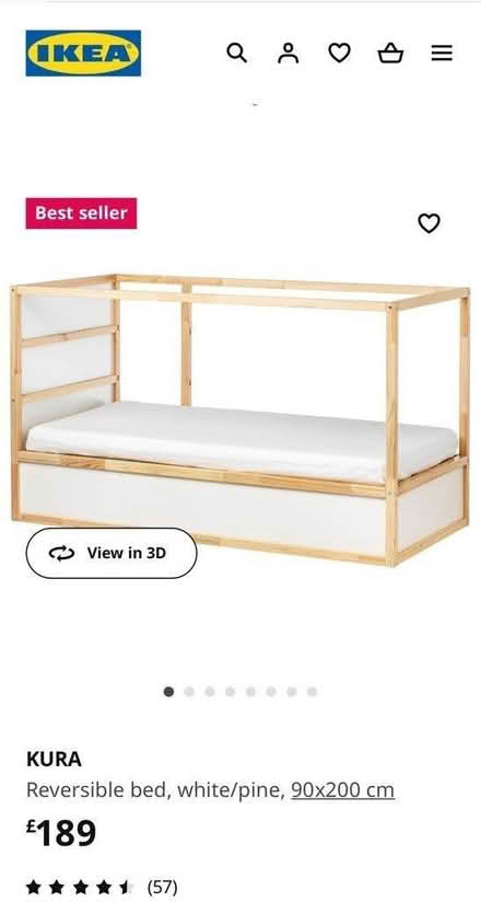 Photo of free Ikea KURA Reversible bed (E95) #1
