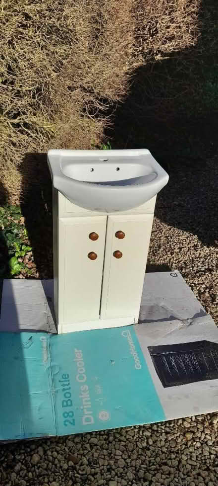Photo of free Small Basin with cabinet (Innsworth GL3) #3