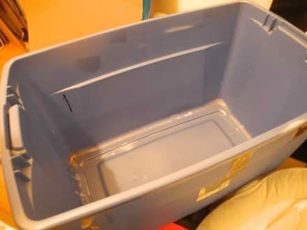 Photo of free Sterilite 132L plastic storage box with lid (Bethnal Green E2) #1