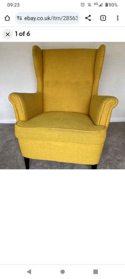 Photo of Wingback/single armchair (Duddingston EH15) #1