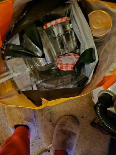 Photo of free Large bag of glass jars (Newtown WN5) #1