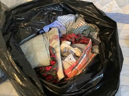 Photo of free Bin bag of fabric scraps (Wimborne BH21) #1