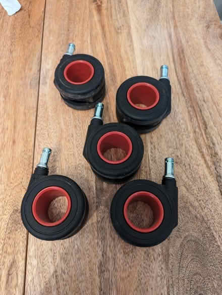 Photo of free Office chair replacement wheels (Kensington) #1