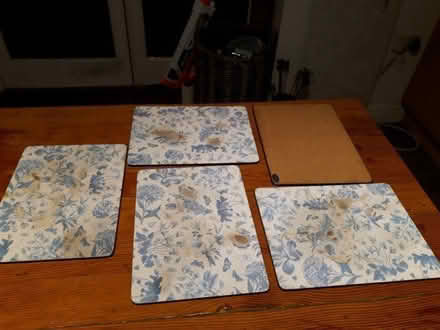 Photo of free 5 Old table mats suitable for re-covering (Albrighton WV7) #1