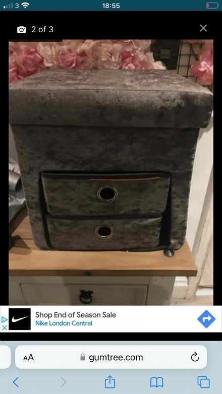 Photo of free Velor luxury storage box (Leeds 15) #1