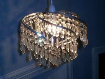 Photo of free 2 x Ceiling Light Shades with Crystals (Kedleston Road DE22) #2