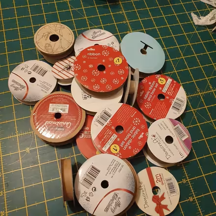 Photo of free Empty cardboard ribbon holders (DE21) #1