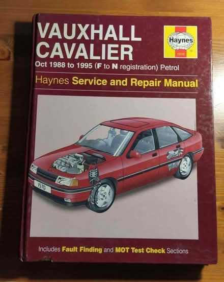 Photo of free Haynes Manual 1570: Vauxhall Cavalier Petrol (Oct 88 - 95) (Sherwood KT13) #1