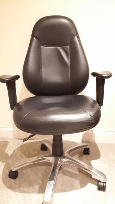 Photo of free Black office chair (Rowlands Castle PO9) #3