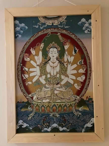 Photo of free Large Embroidered Picture of Avalokitesvara Buddha (Fulwood PR2) #1