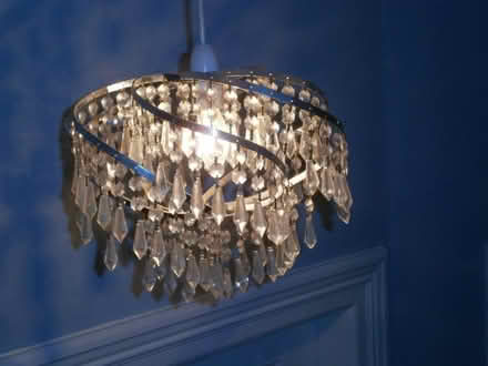 Photo of free 2 x Ceiling Light Shades with Crystals (Kedleston Road DE22) #1