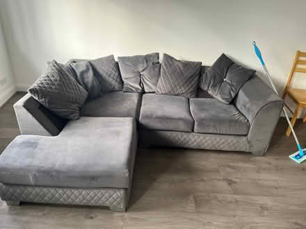 Photo of free Grey L shape sofa (Barnet) #1