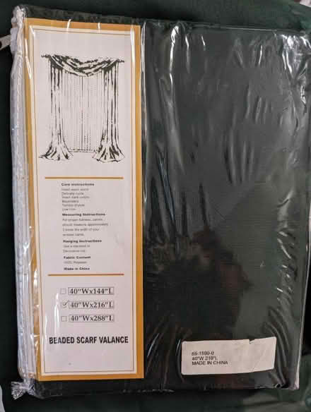 Photo of free Sheer Beaded scarf valances (Greenbrae) #1