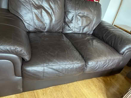 Photo of free 2 seater leather sofa (Stifford Clays, RM16) #2