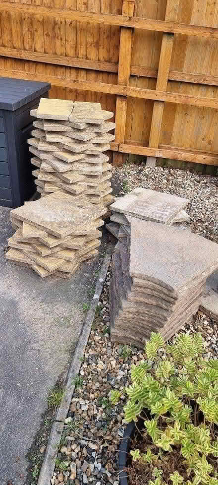 Photo of free Patio Slabs/Circle (Barry CF62) #1