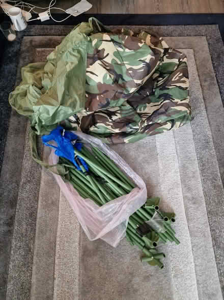 Photo of free Kids camouflage bed canopy/tent (Thundersley SS7) #1