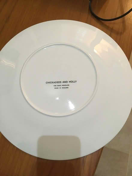 Photo of free 8 dinner plates chickadee & holly (near leigh sinton road) #1