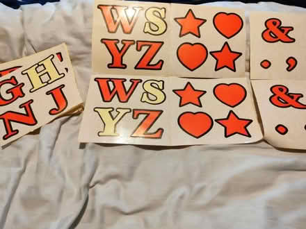 Photo of free Sticky letters (Ladygrove, Didcot, OX11) #1