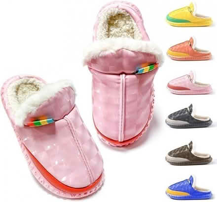 Photo of free Girls UK 13 pink memory foam slippers (unused) (Medway Drive area NN8) #1