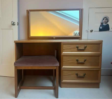 Photo of free Wood dressing table (Tower Hamlets, E3) #1
