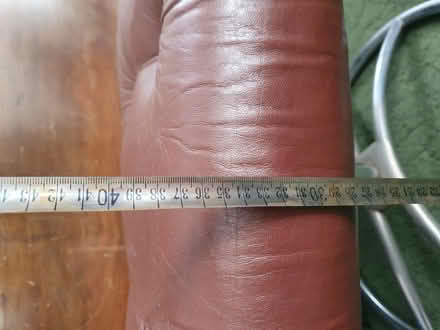 Photo of free Two leather stools / footstools (Meadowhead S8) #2