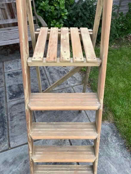 Photo of free Vintage wooden step ladder (Pokesdown BH6) #1