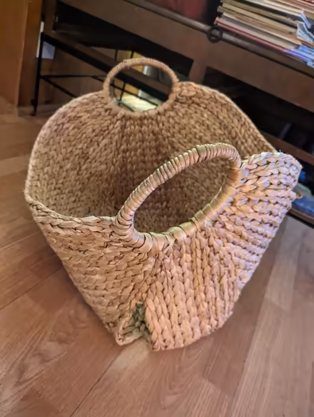Photo of free West elm extra large basket- ripped (Beacon, NY) #4