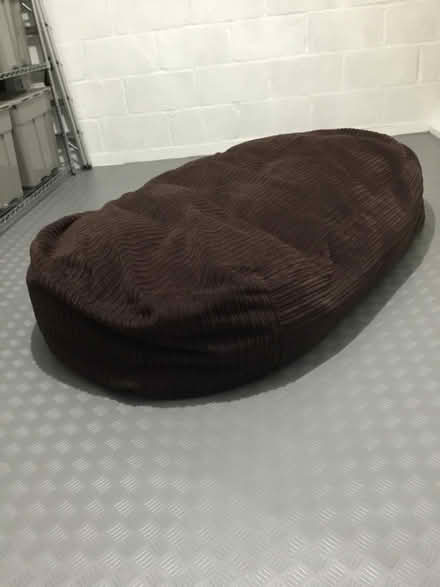 Photo of free Brown jumbo cord bean bag sofa XL (Strawberry Hill TW2) #1