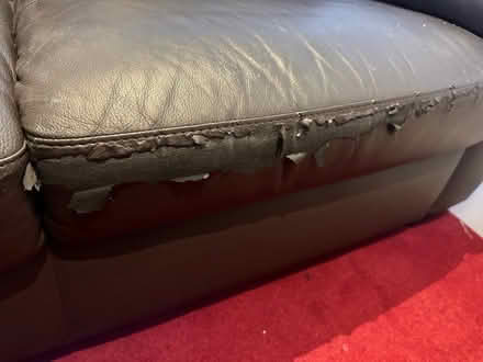 Photo of free 2 seater sofa, worn but comfortable (Bushey Village WD23) #1