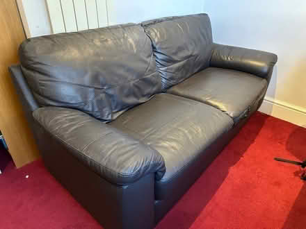 Photo of free 2 seater sofa, worn but comfortable (Bushey Village WD23) #4