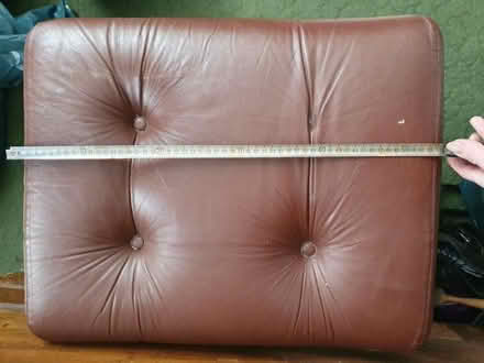Photo of free Two leather stools / footstools (Meadowhead S8) #3