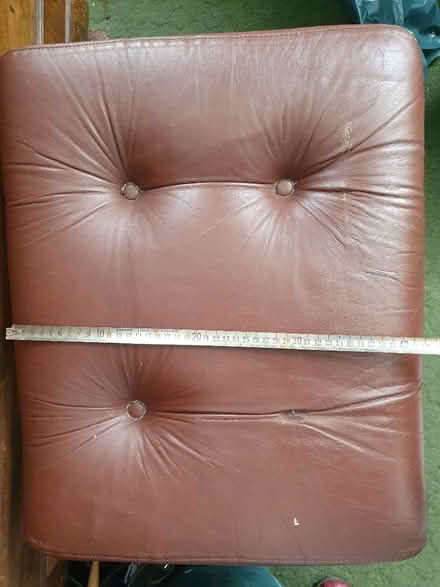 Photo of free Two leather stools / footstools (Meadowhead S8) #4