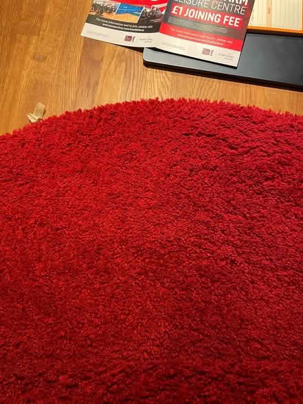 Photo of free IKEA red rug (circular) (kenilworth CV8) #2