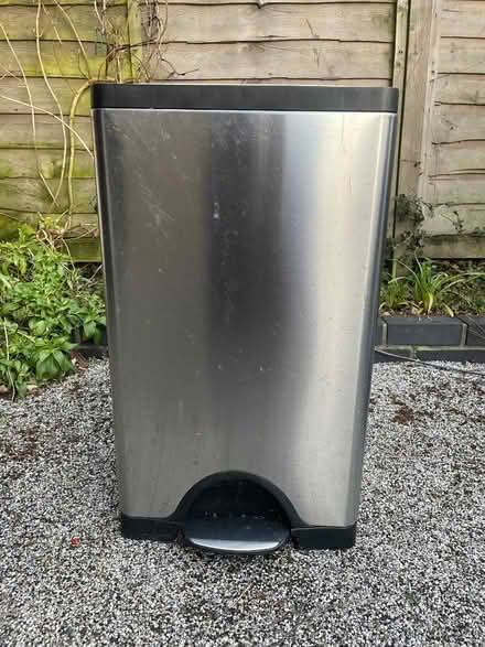 Photo of free Tall silver kitchen bin (North Road) #2