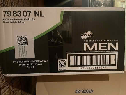Photo of free TENA men Protective underwear (Halton LA2) #1