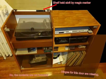Photo of free Stereo Cabinet (re-post) (Porter Square/Avon Hill) #1