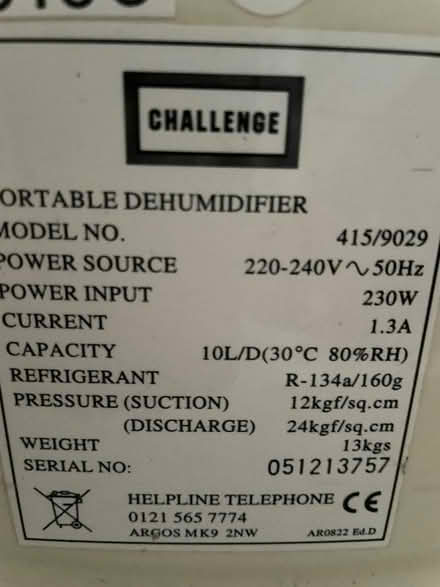 Photo of free Dehumidifier (Old Woking GU22) #3